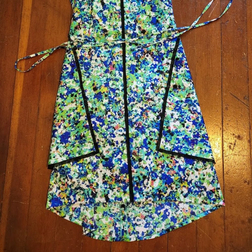 Ann Taylor Sz 2 Petite Crew Neck Dress w/ High-Low Hem - Picture 4 of 4